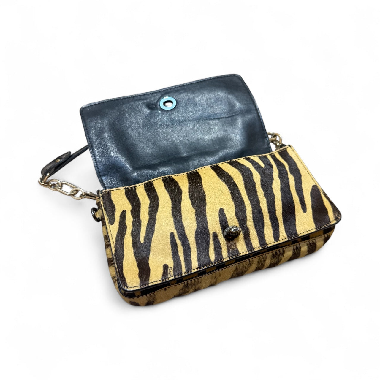 Coach Limited Edition Pony Hair Tiger Print Shoulder Bag