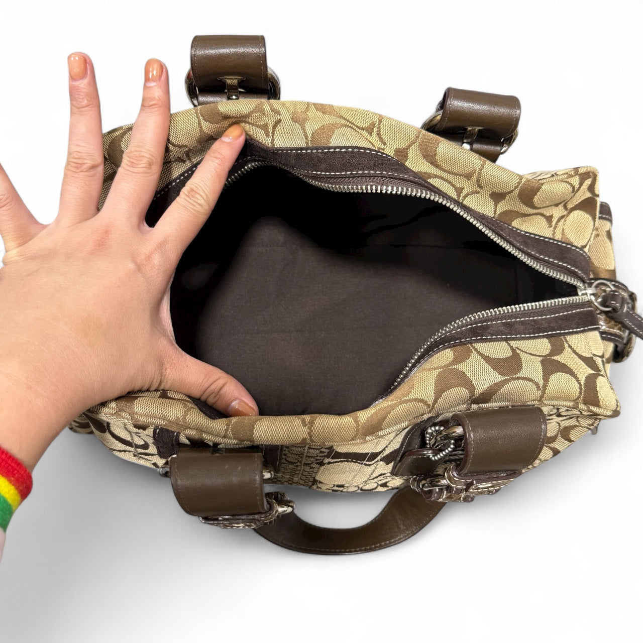 Coach Signature Patchwork Satchel