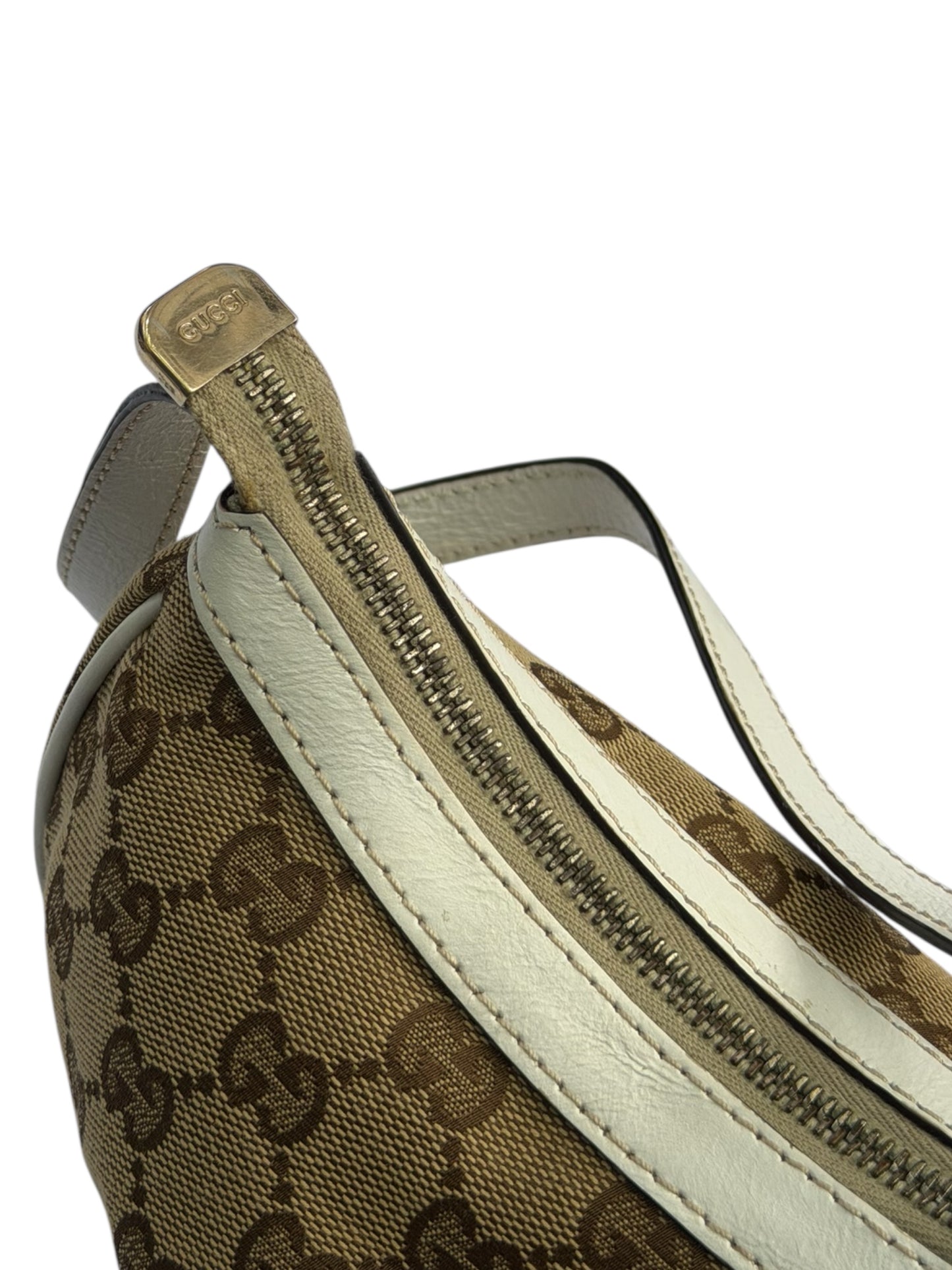 Gucci vintage GG Canvas Heart Charm Mini Shoulder Bag – Beige/Ebony