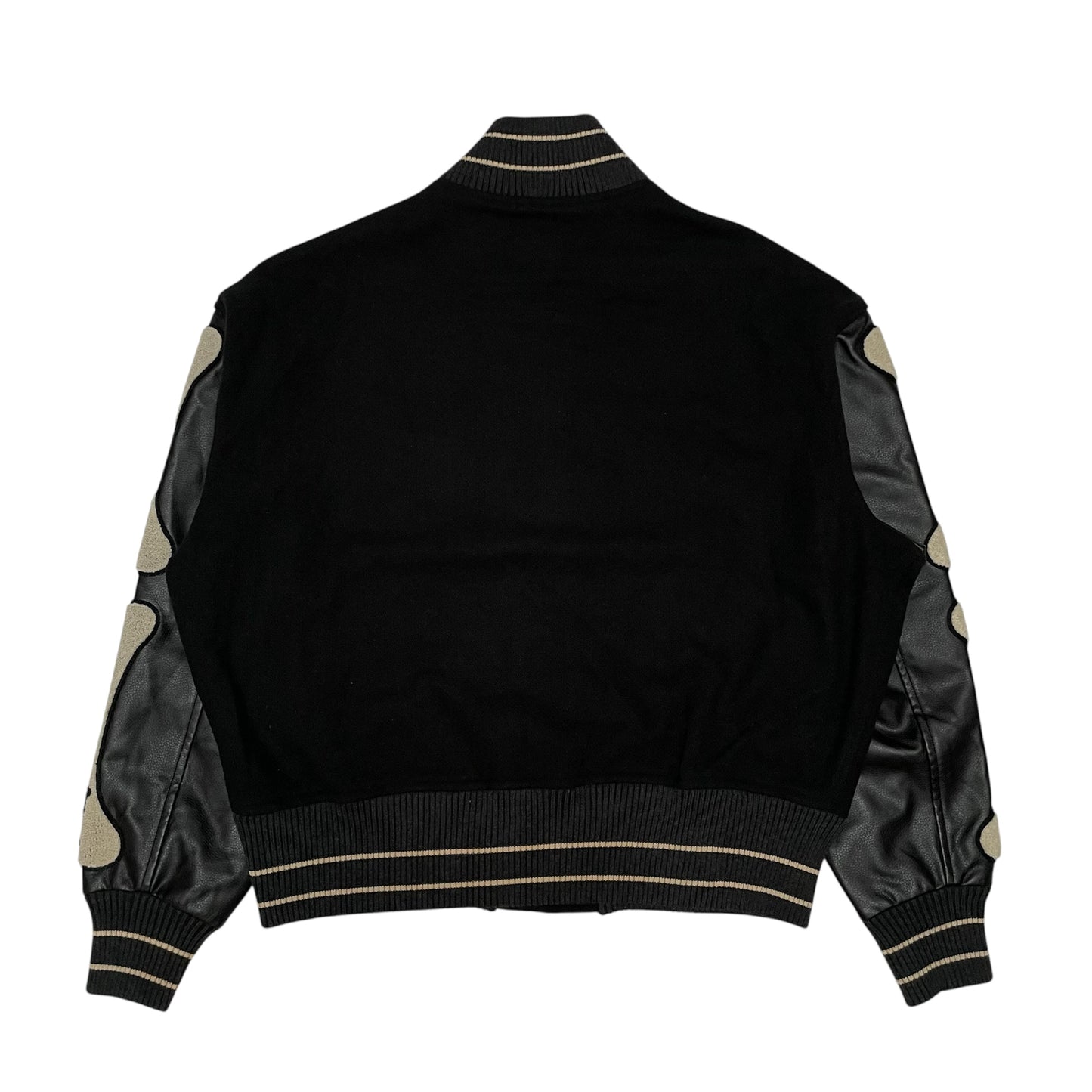 Kapital Letterman Jacket with Bone Appliqué