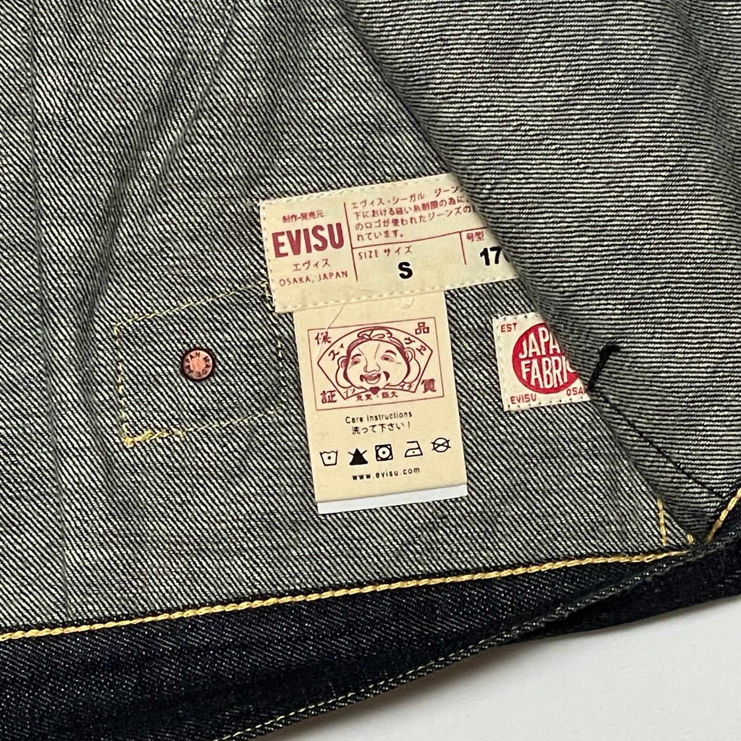 Evisu Daicock Special Edition Denim Jacket – Ebisu God Embroidery & Sequin Logo