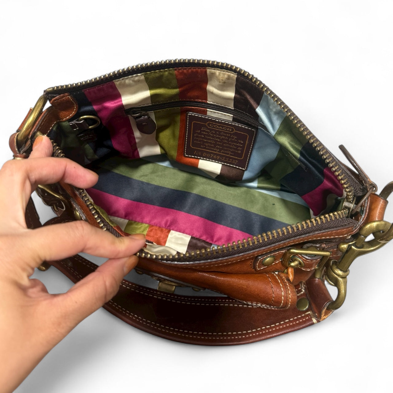 (Super Rere) Coach Legacy Leather Pocket Satchel