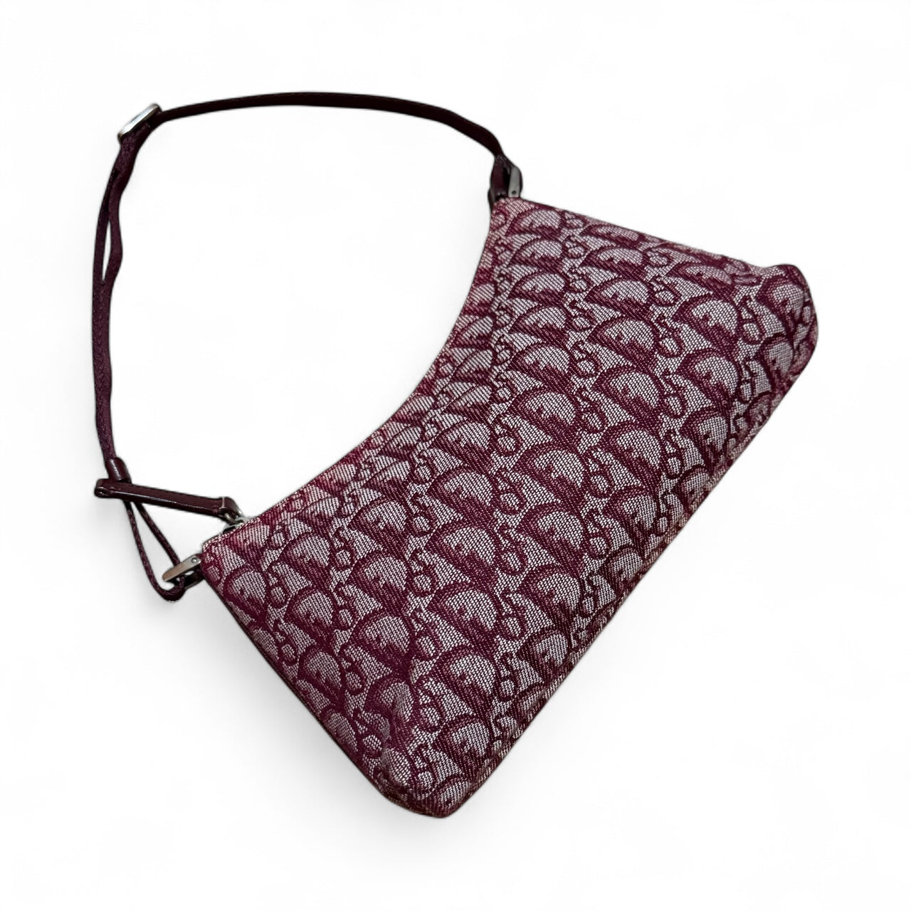 Christian Dior Trotter Oblique Pochette – Burgundy