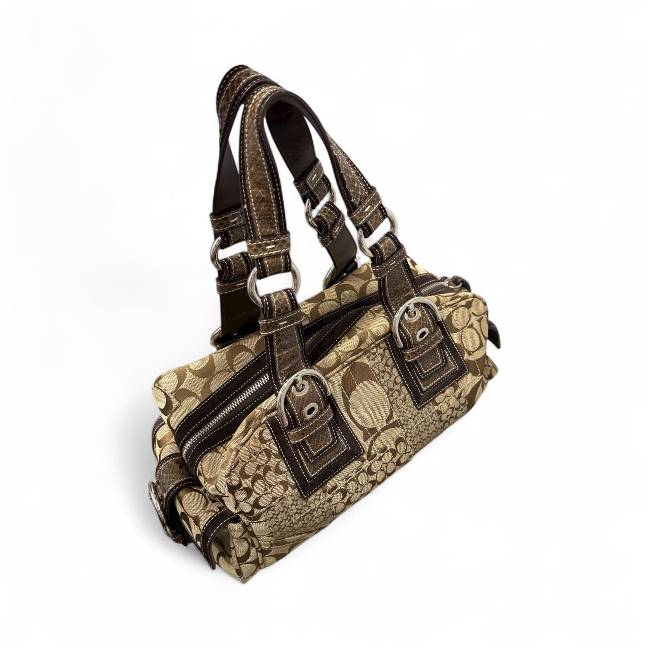 Coach Signature Patchwork Satchel