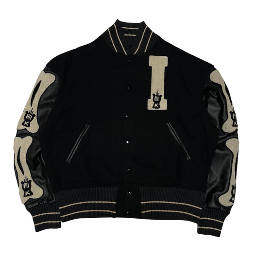 Kapital Letterman Jacket with Bone Appliqué
