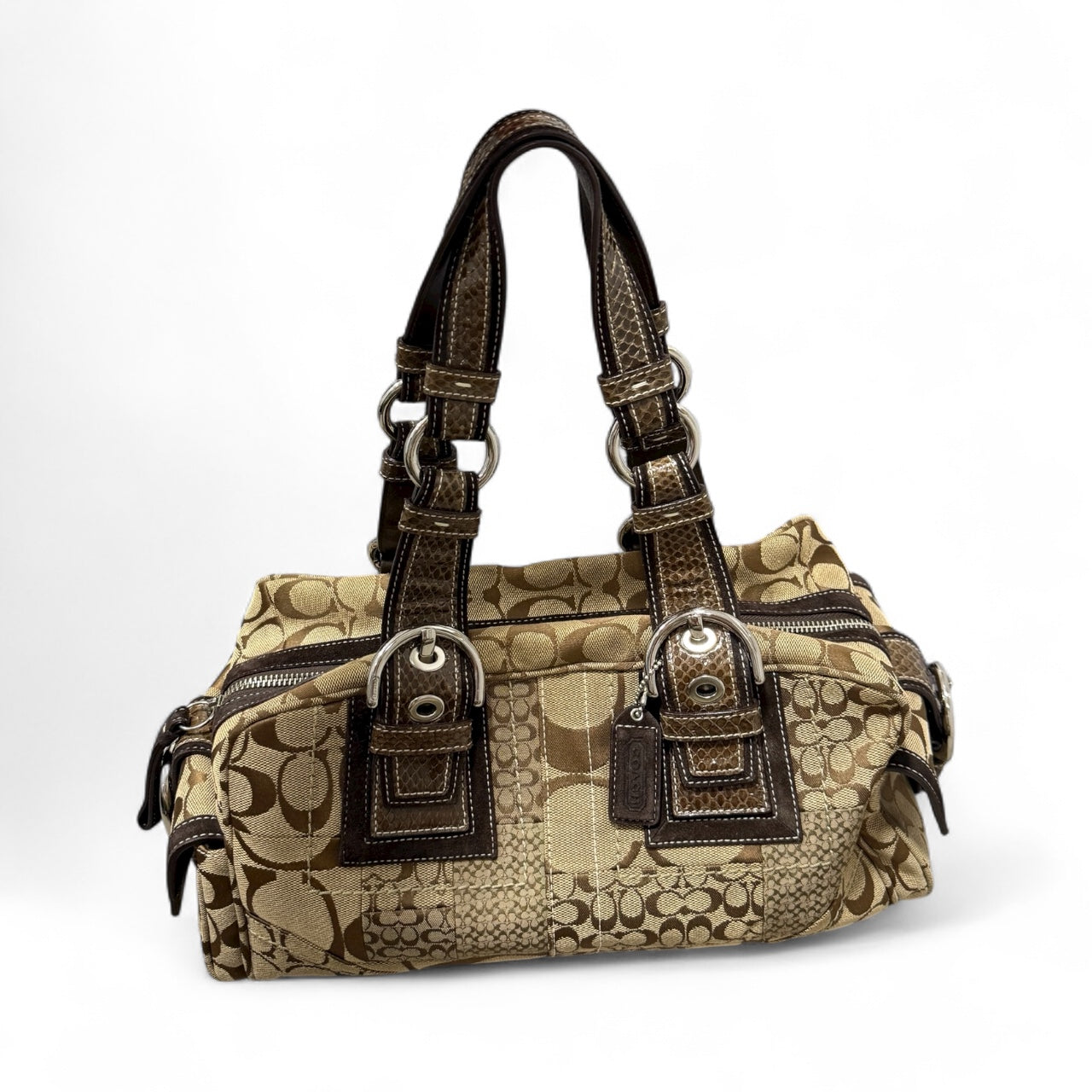 Coach Signature Patchwork Satchel
