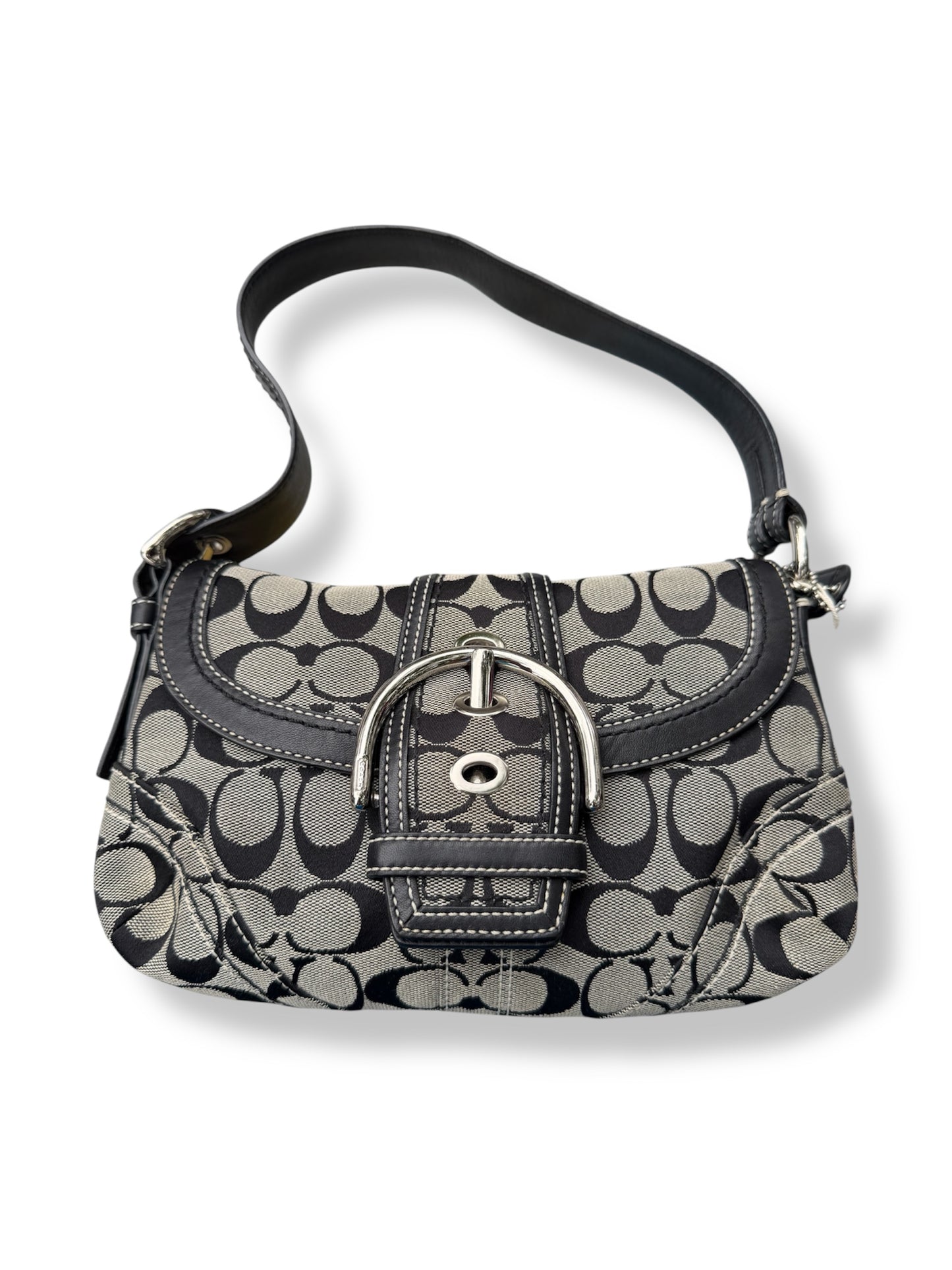 Coach Signature Buckle Shoulder Bag (Rare)