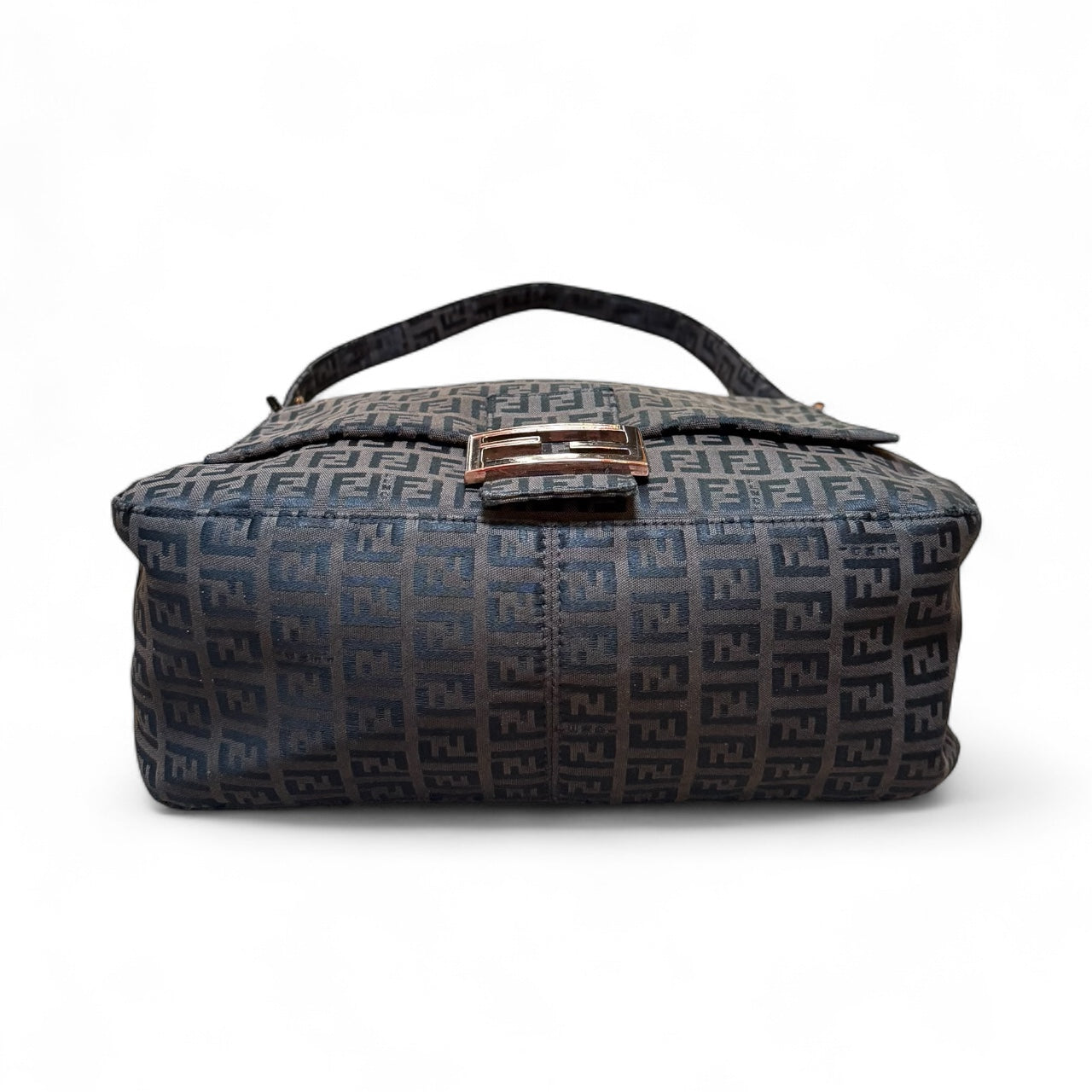 Fendi Baguette Zucca Canvas Shoulder Bag