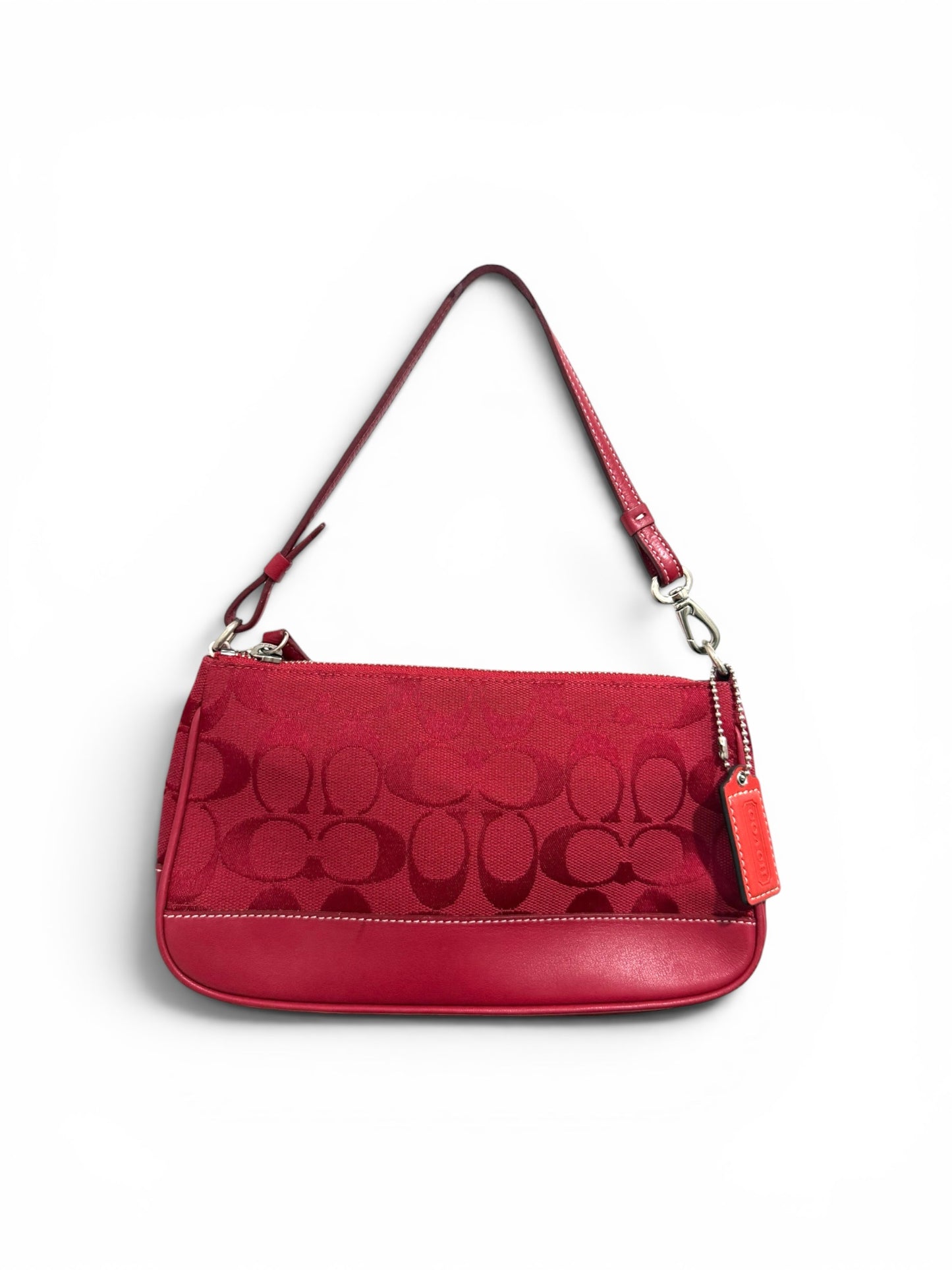 Super rare Coach Signature Jacquard Mini Shoulder Bag – Cherry Red