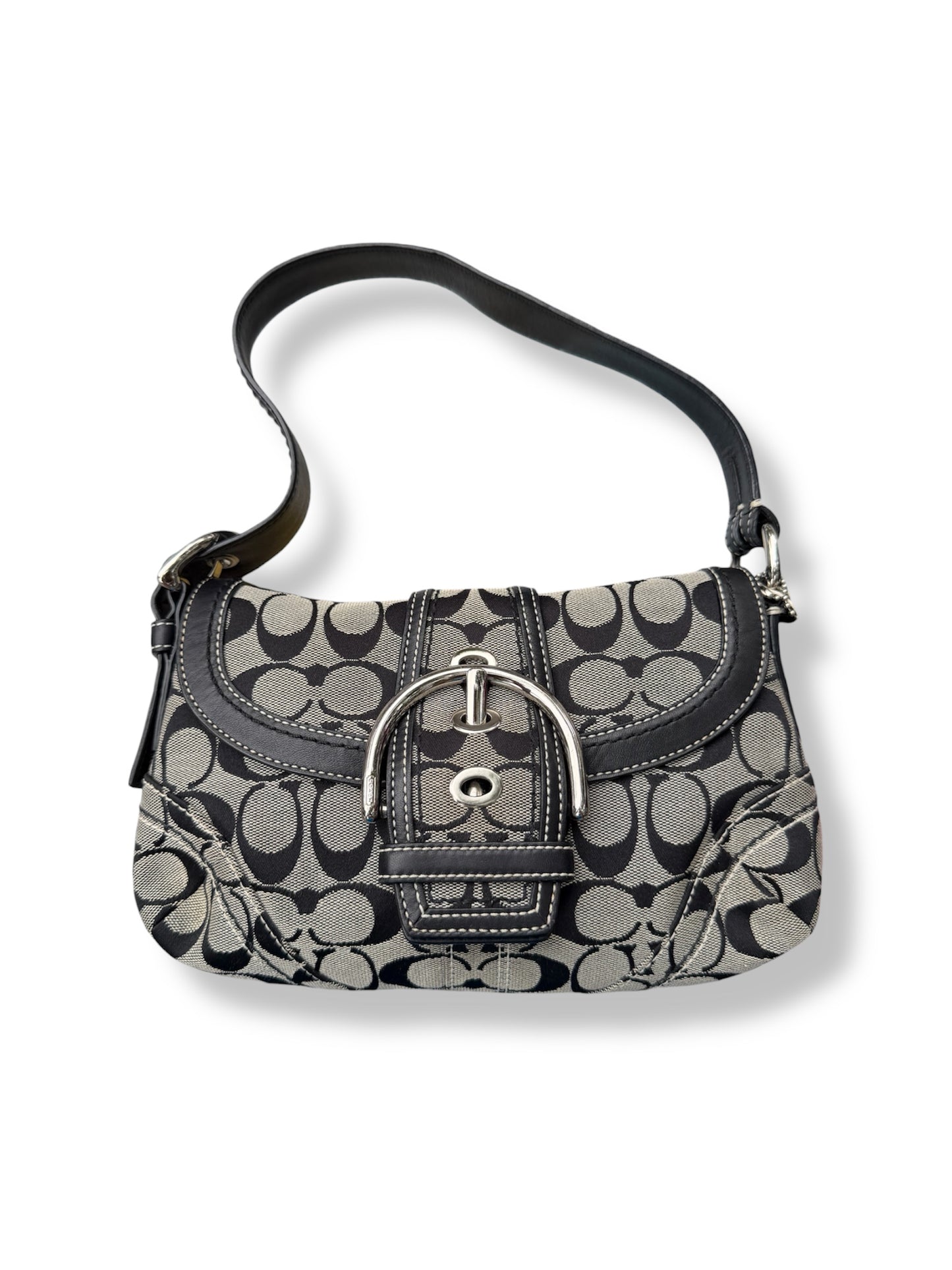 Coach Signature Buckle Shoulder Bag (Rare)