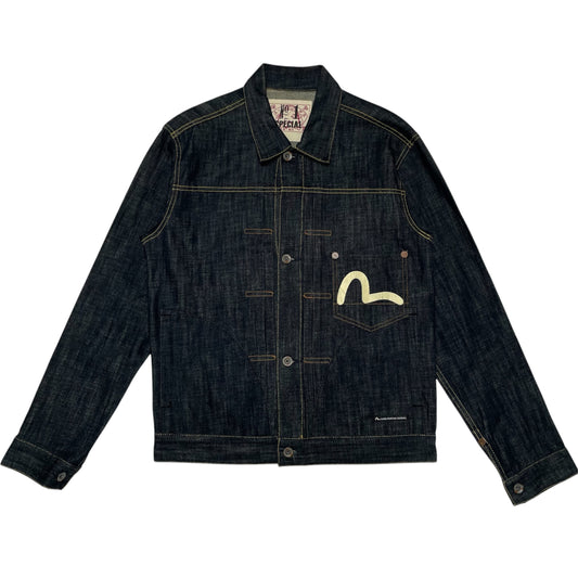 Evisu Daicock Special Edition Denim Jacket – Ebisu God Embroidery & Sequin Logo