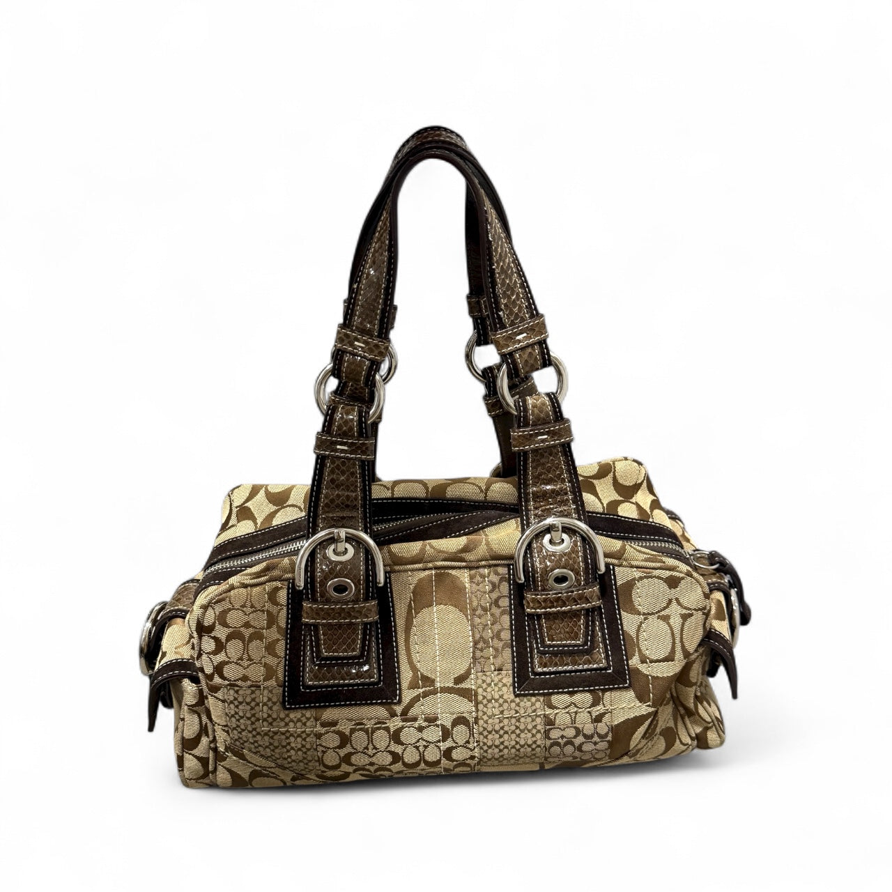 Coach Signature Patchwork Satchel