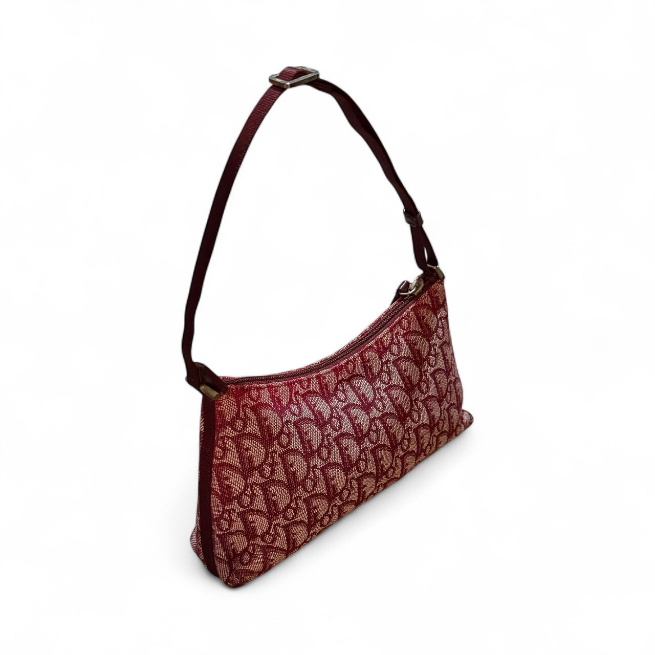 Christian Dior Trotter Oblique Pochette – Burgundy