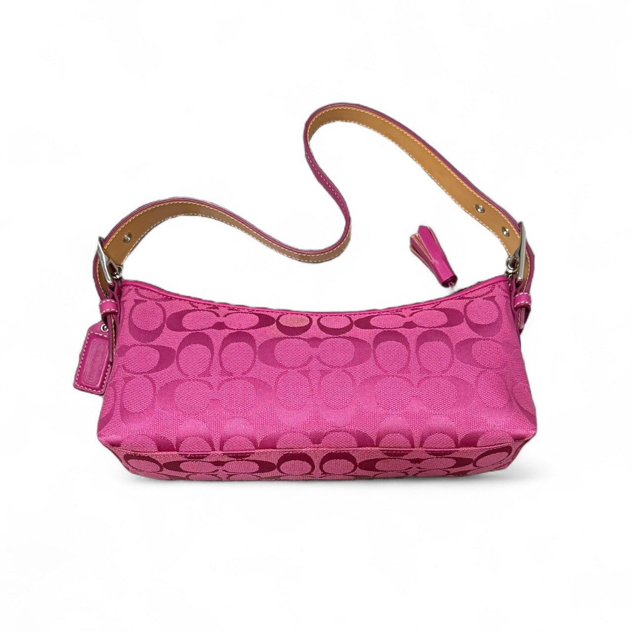 Coach Signature Pink Demi Baguette