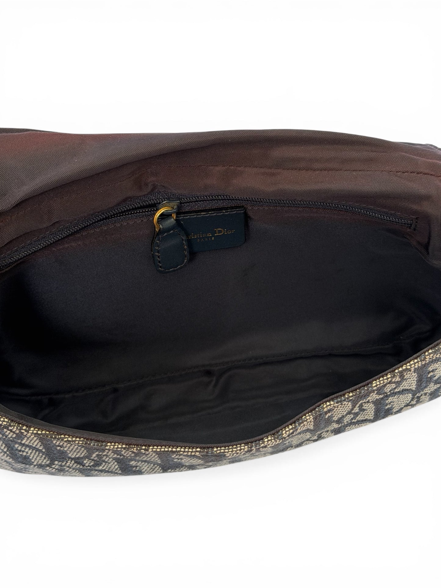 Christian Dior Vintage Trotter Canvas Shoulder Bag