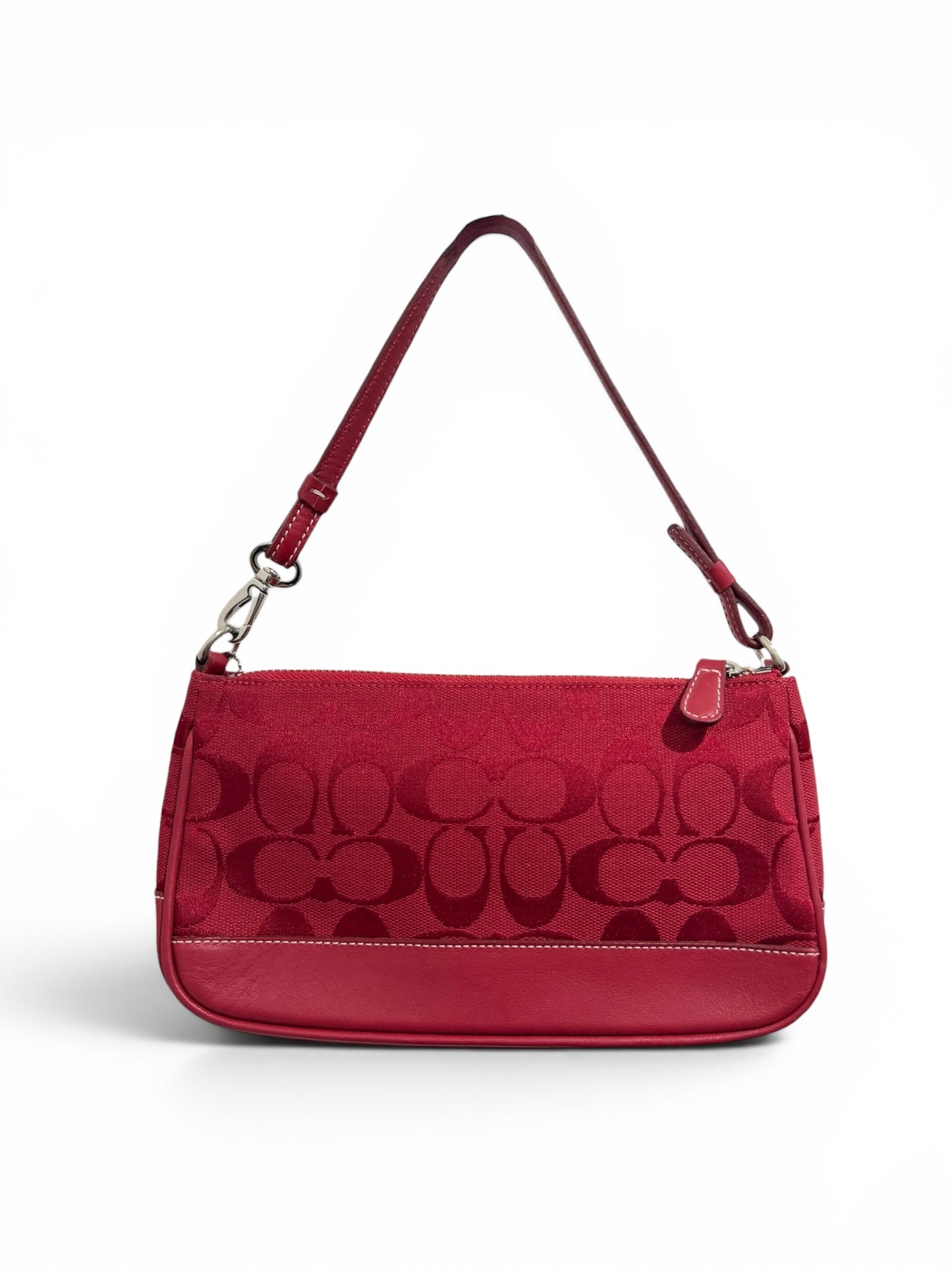 Super rare Coach Signature Jacquard Mini Shoulder Bag – Cherry Red