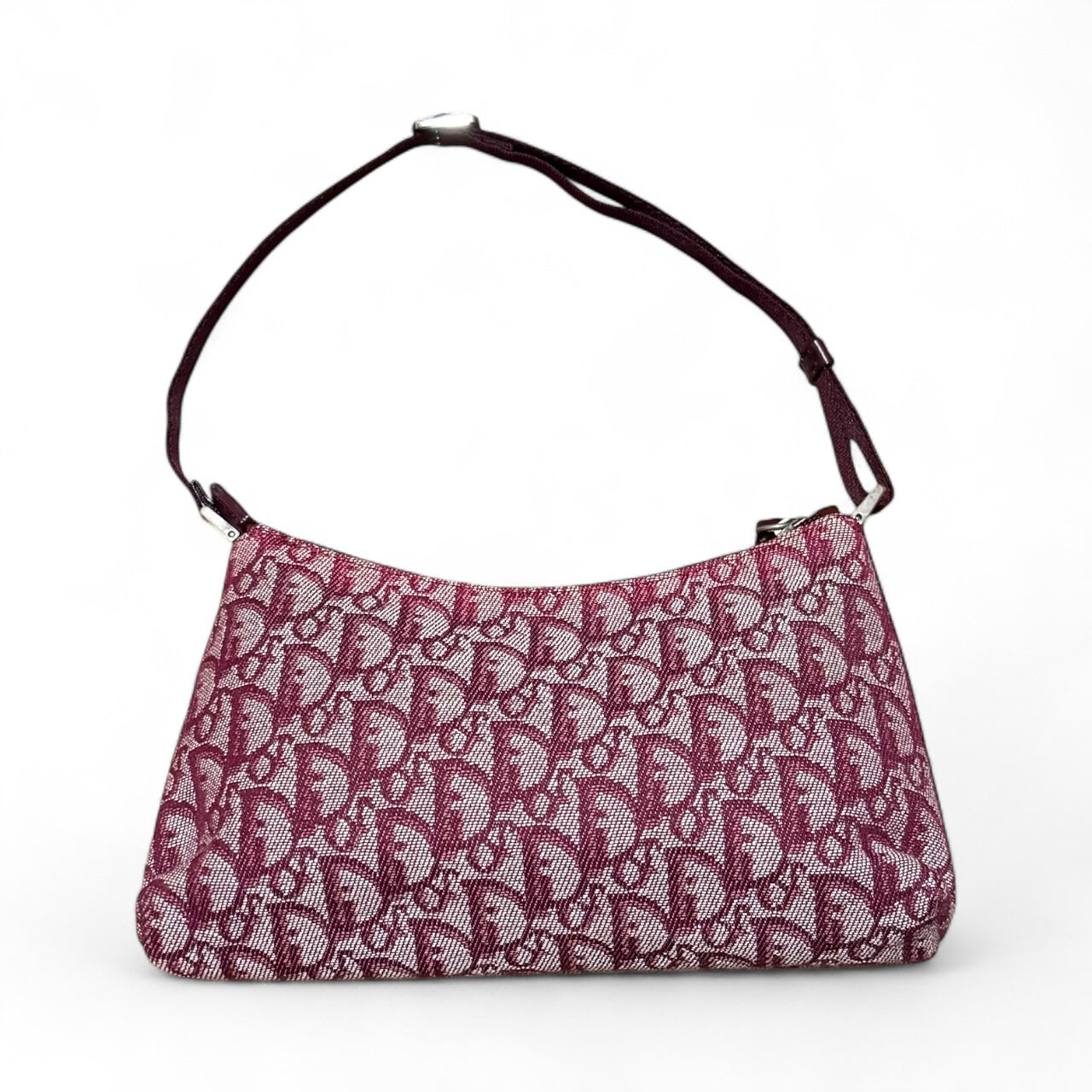 Christian Dior Trotter Oblique Pochette – Burgundy