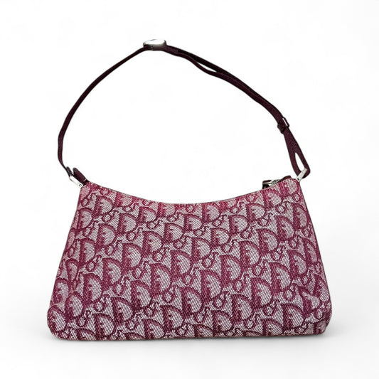 Christian Dior Trotter Oblique Pochette – Burgundy
