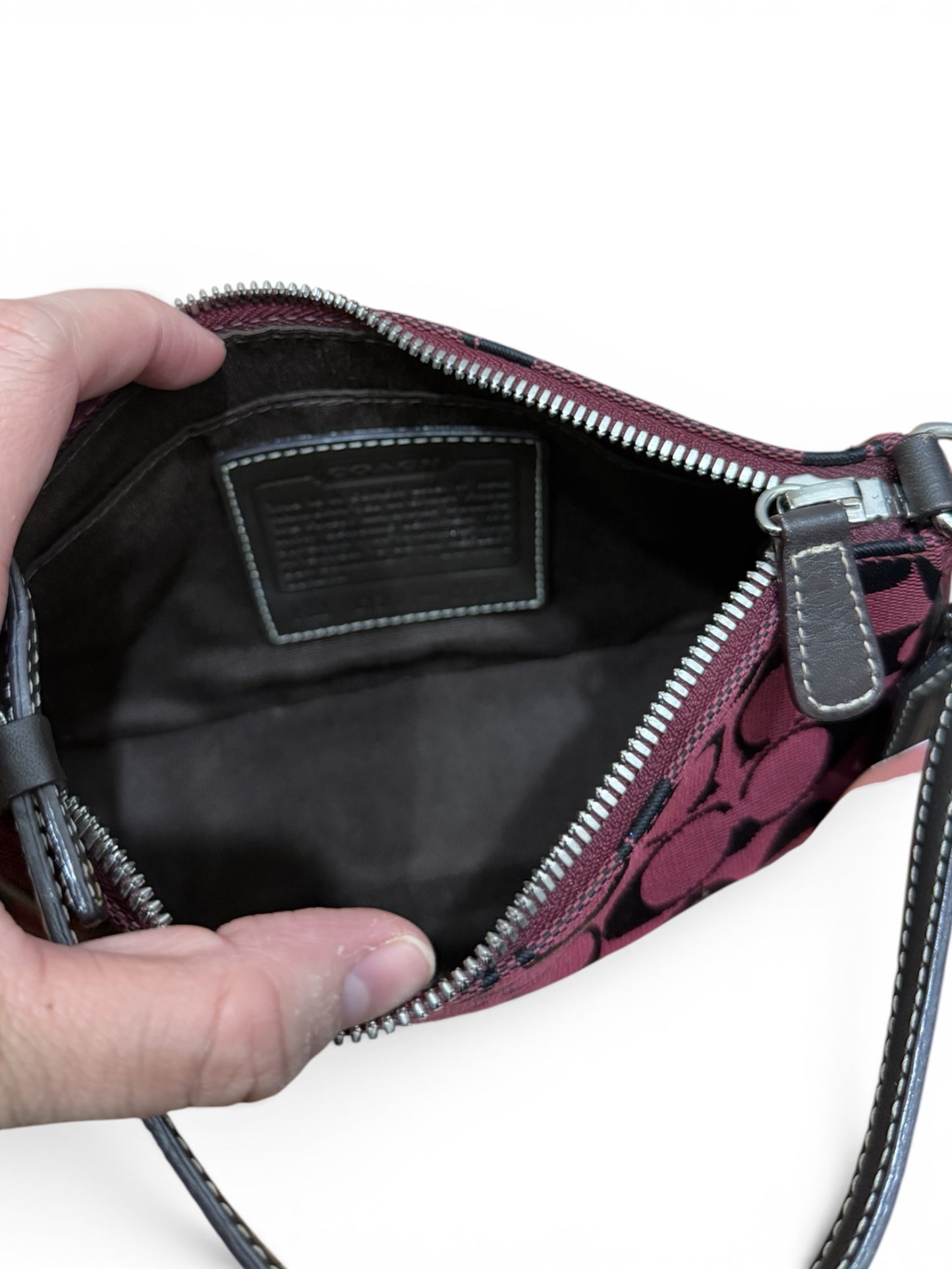 Coach Signature Jacquard Mini Shoulder Bag